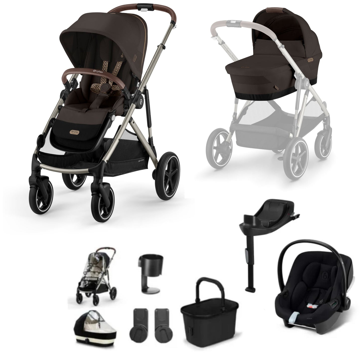 Cybex Gazelle Chocolate Brown AtonB2 