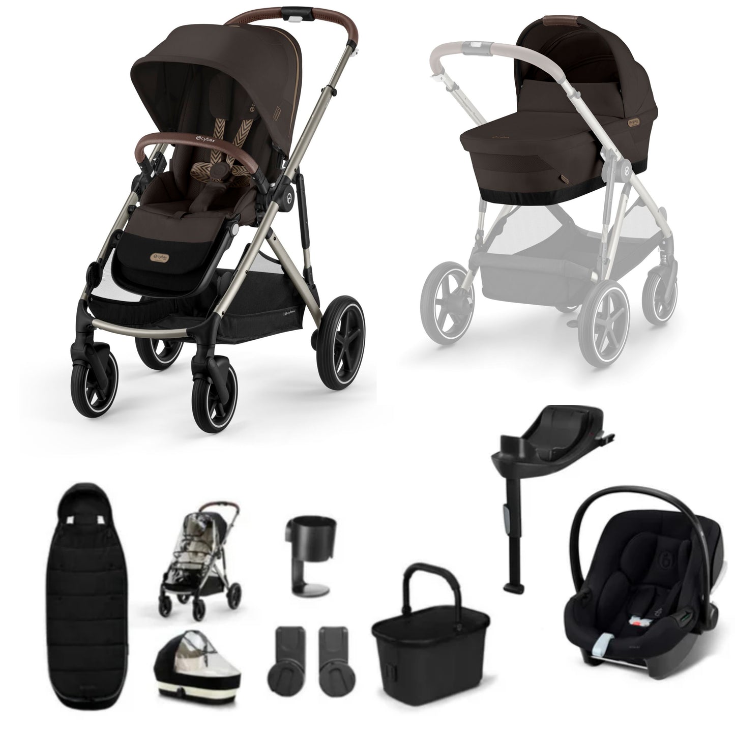 Cybex Gazelle Chocolate Brown AtonB2 