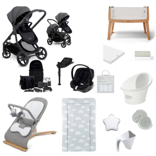 iCandy Orange 4 Pushchair & carrycot in Fossil, complete with all babies essential including car seat, crib, bath and bath time accessories.