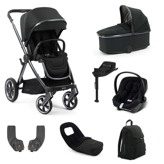 Oyster 4 Stroller Black Olive with carrycot and aton b2 car seat