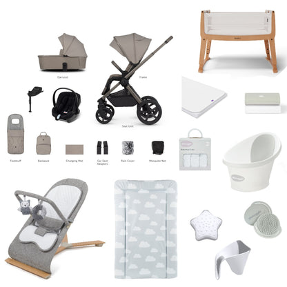 Venicci Upline Taupe with multiple accessories