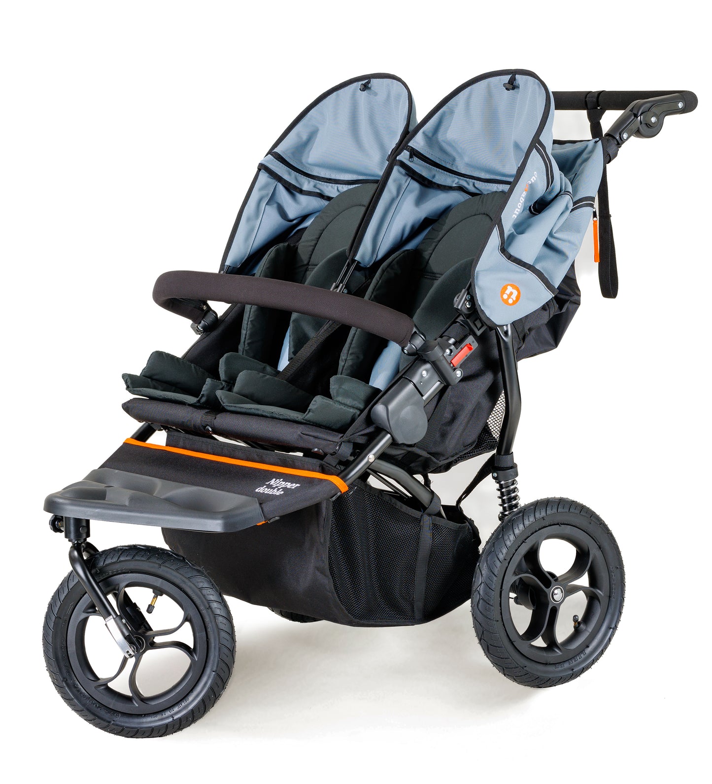 Out N About double nipper in rocksalt grey