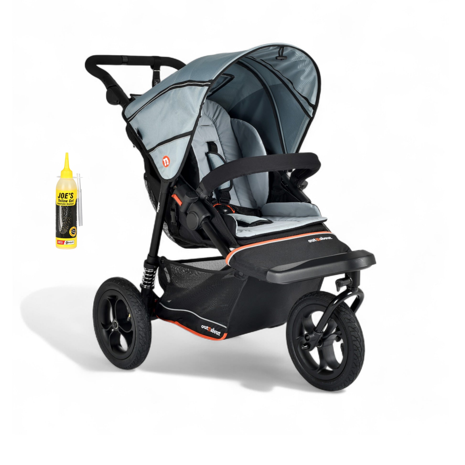 Out N About single V6 nipper in rocksalt grey 