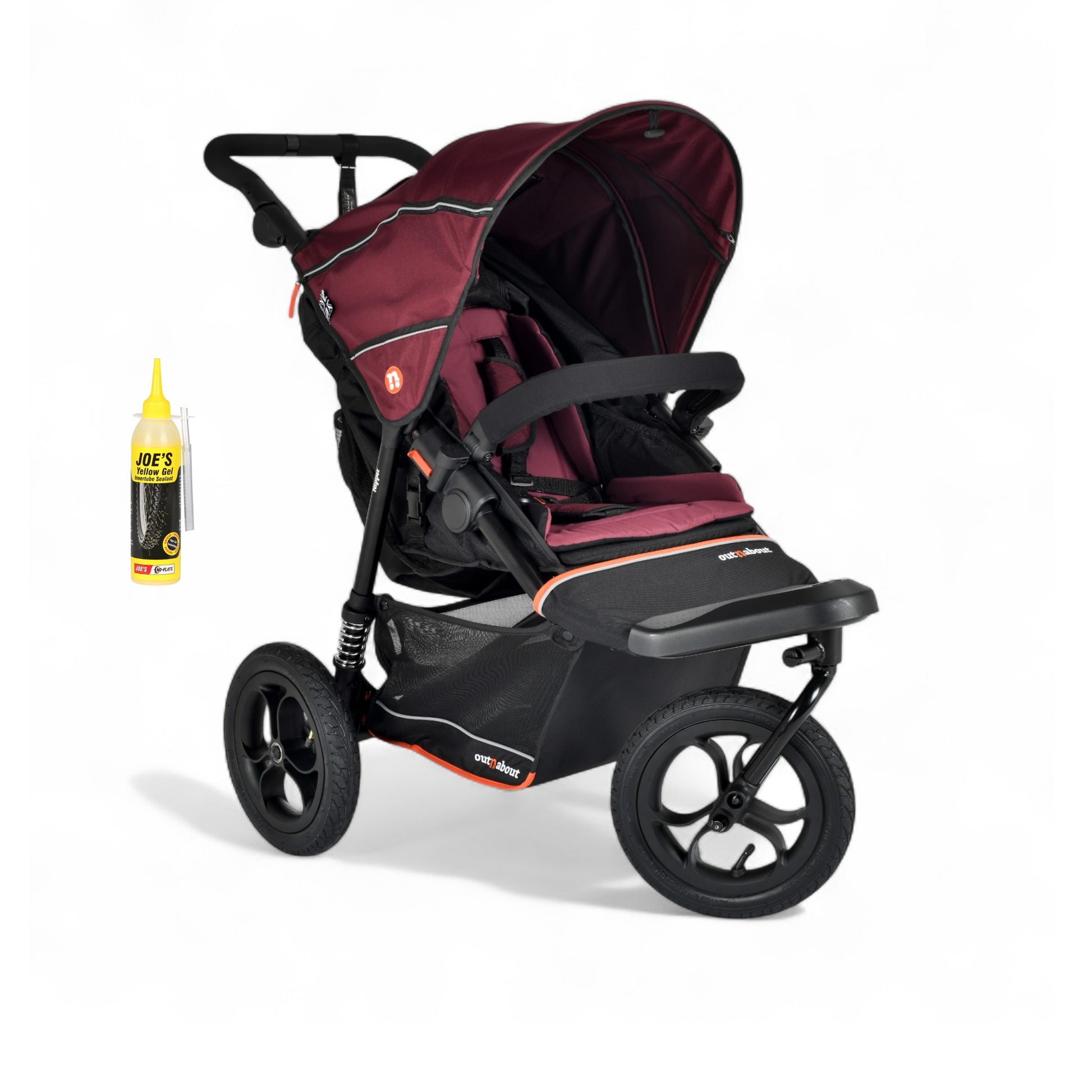 Out N About single V6 nipper in brambleberry red 