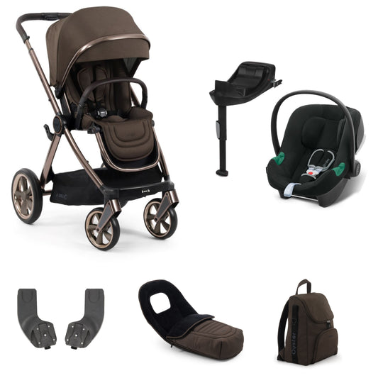 Oyster 4 Stroller Chocolate Velvet with aton b2 car seat