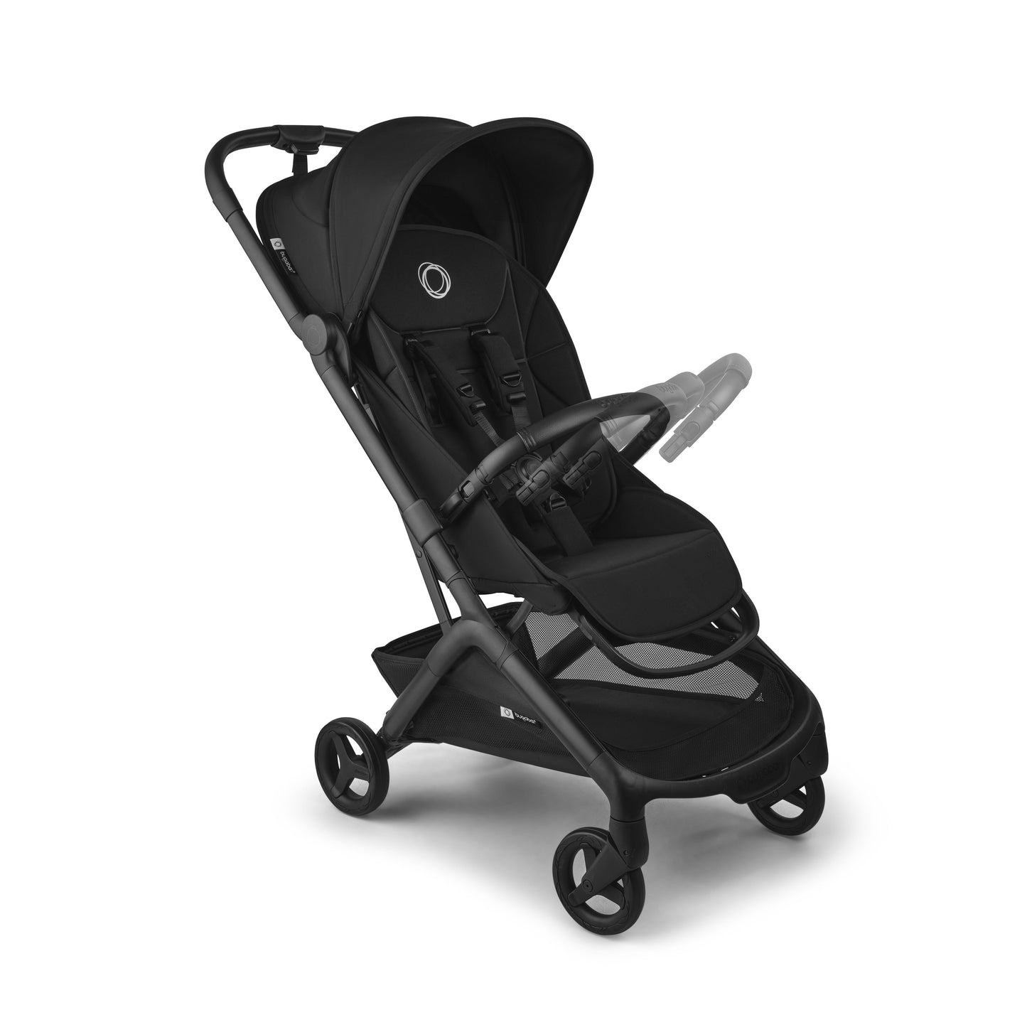 Black bumper bar for bugaboo butterfly2 pushchair.