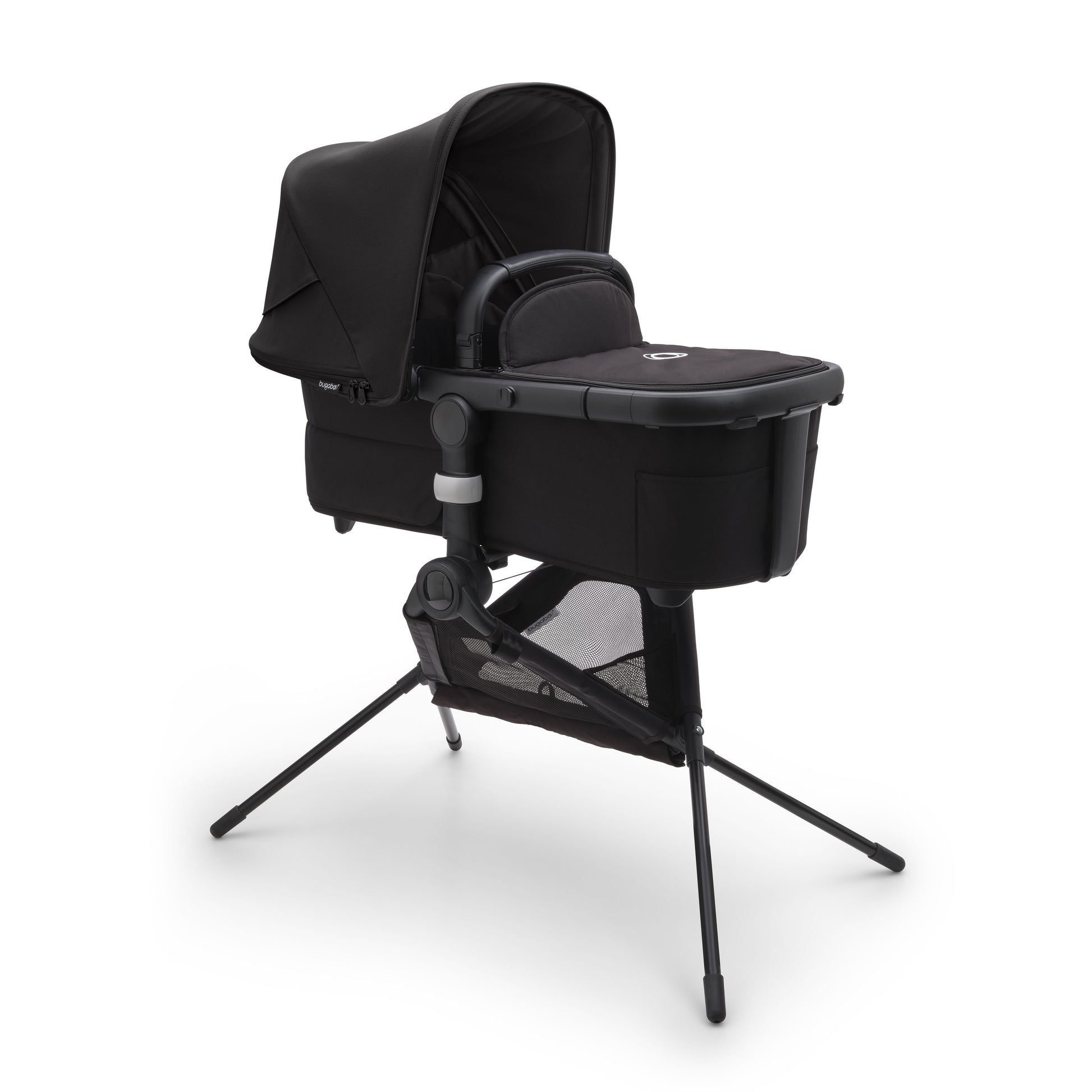 Bugaboo Fox bassinet stand in black.