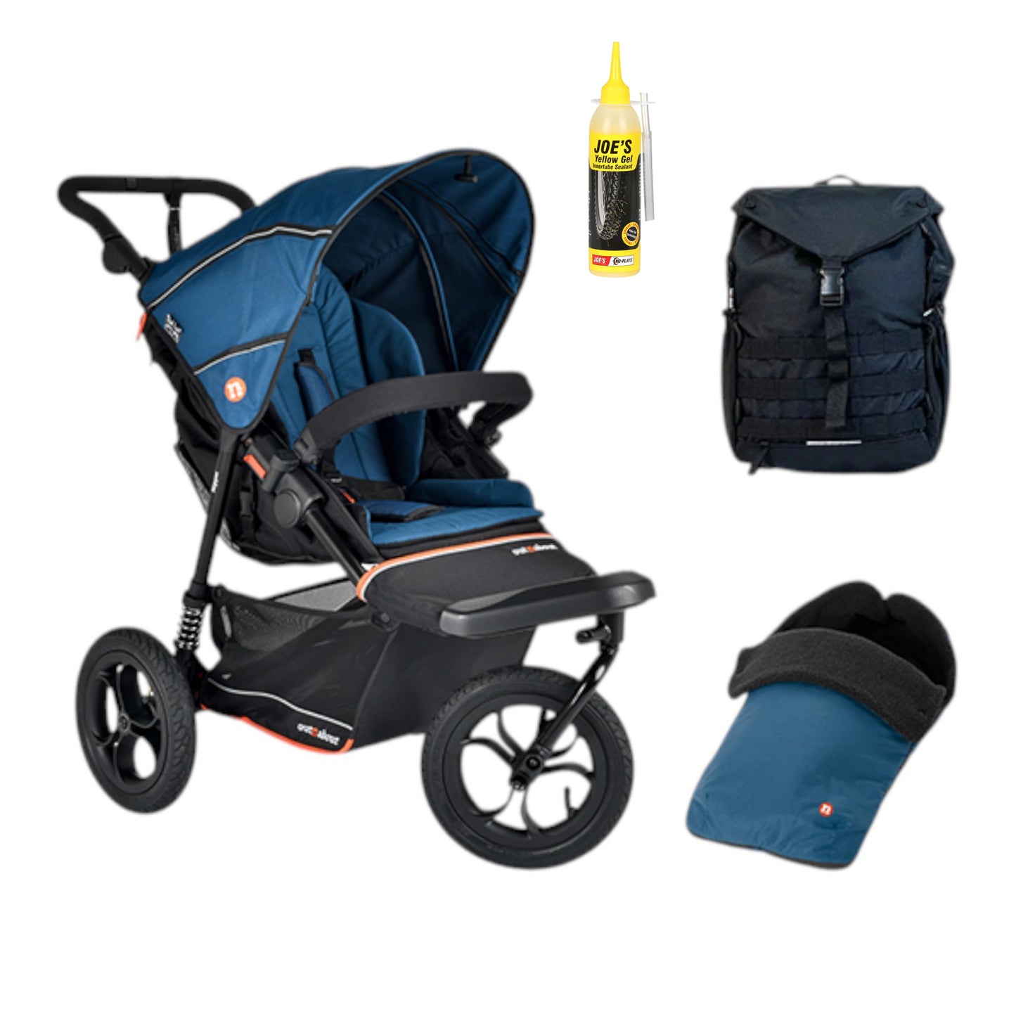 Out n About Nipper V6 Single Adventure Bundle in Highland Blue