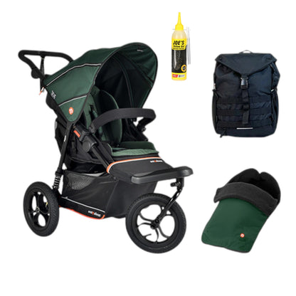Out n About Nipper V6 Single Adventure Bundle in Sycamore Green