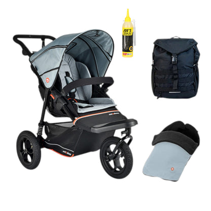Out n About Nipper V6 Single Adventure Bundle in Rocksalt Grey