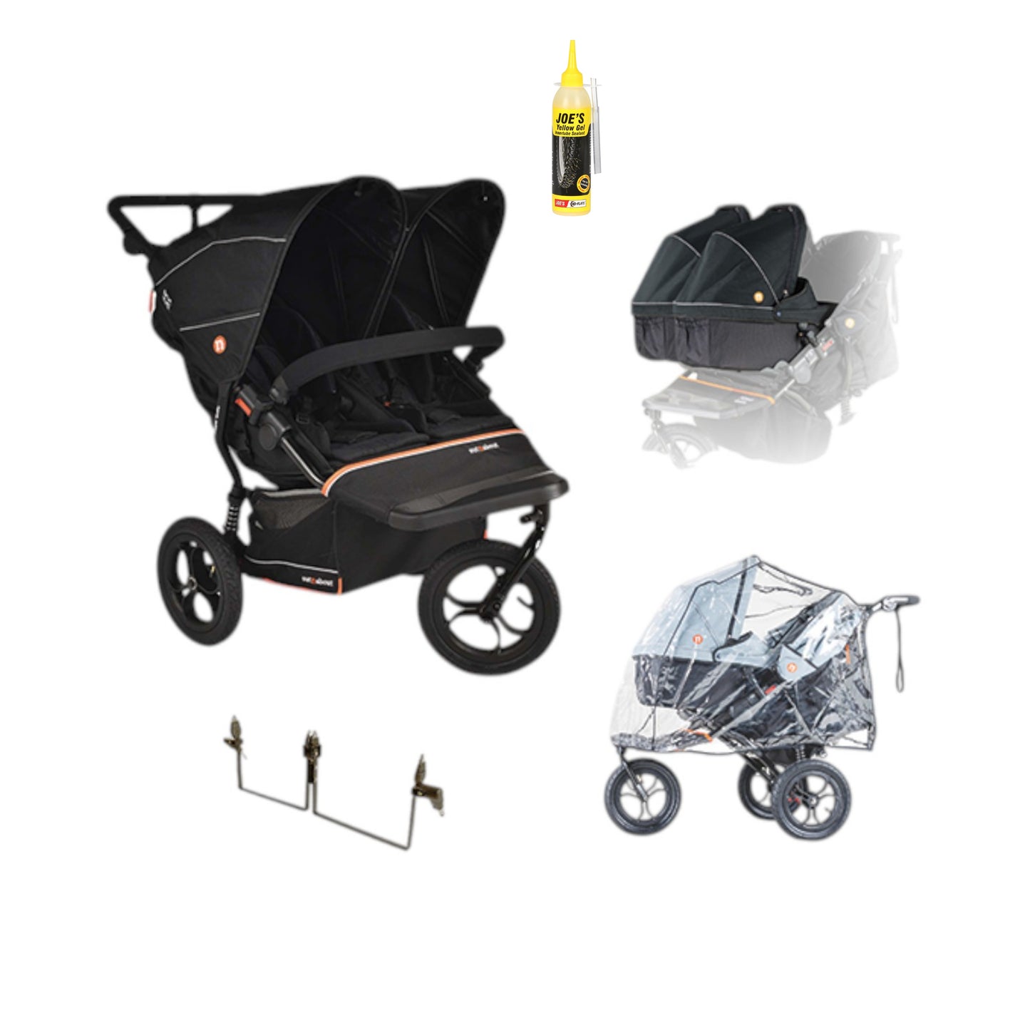 Out n About Nipper V6 Twin Bundle in Summit Black