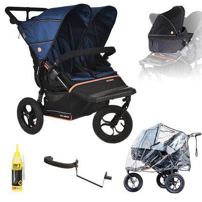 Out n About Nipper V6 Double Newborn and Toddler Bundle in Highland Blue