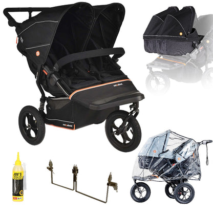 Out n About Nipper V6 Twin Bundle in Summit Black