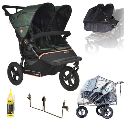 Out n About Nipper V6 Twin Bundle in Sycamore Green