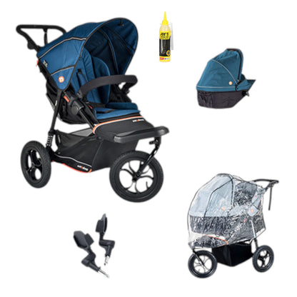 Out n About Nipper V6 Single Newborn Bundle in Highland Blue