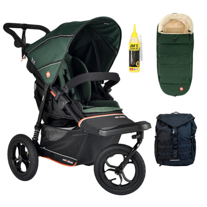 Out n About Nipper V6 Single Adventure Bundle in Sycamore Green