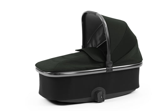 Oyster 3 Carrycot in Black Olive colour.