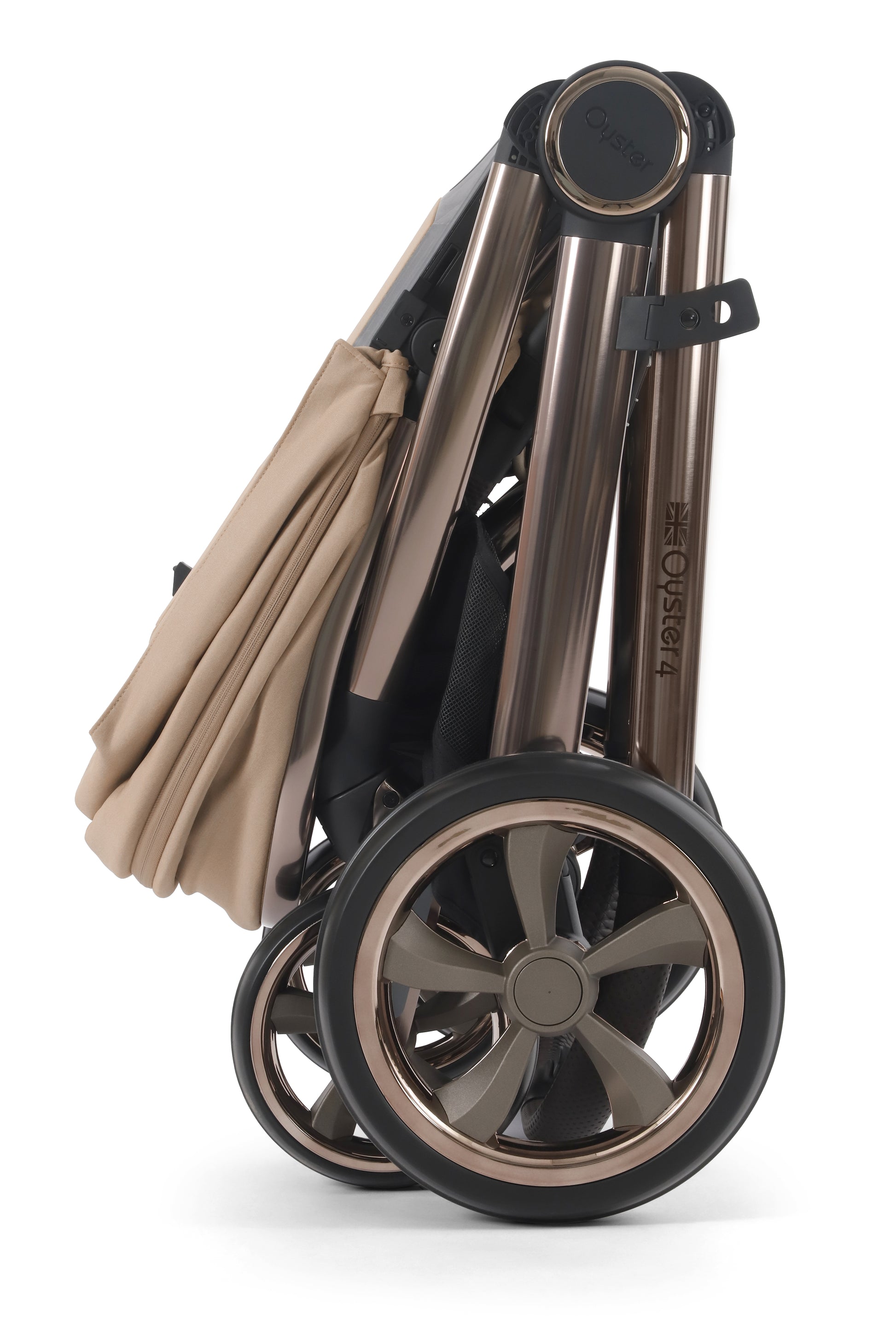 Oyster 4 Stroller in Fawn Beige colourway.