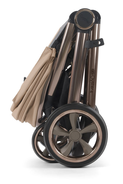 Oyster 4 Stroller in Fawn Beige colourway.