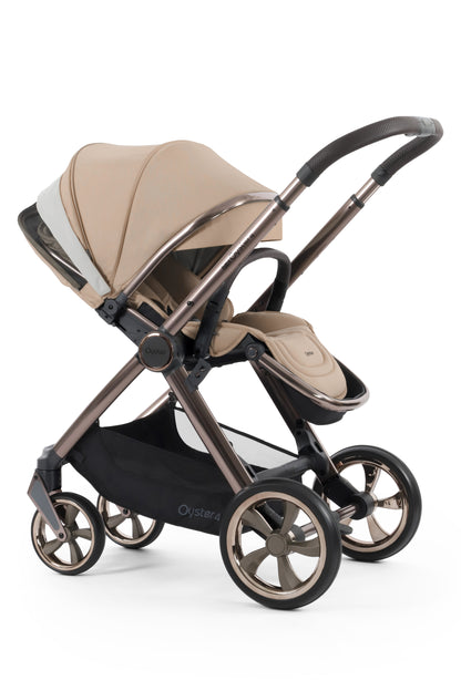 Oyster 4 Stroller in Fawn Beige colourway.