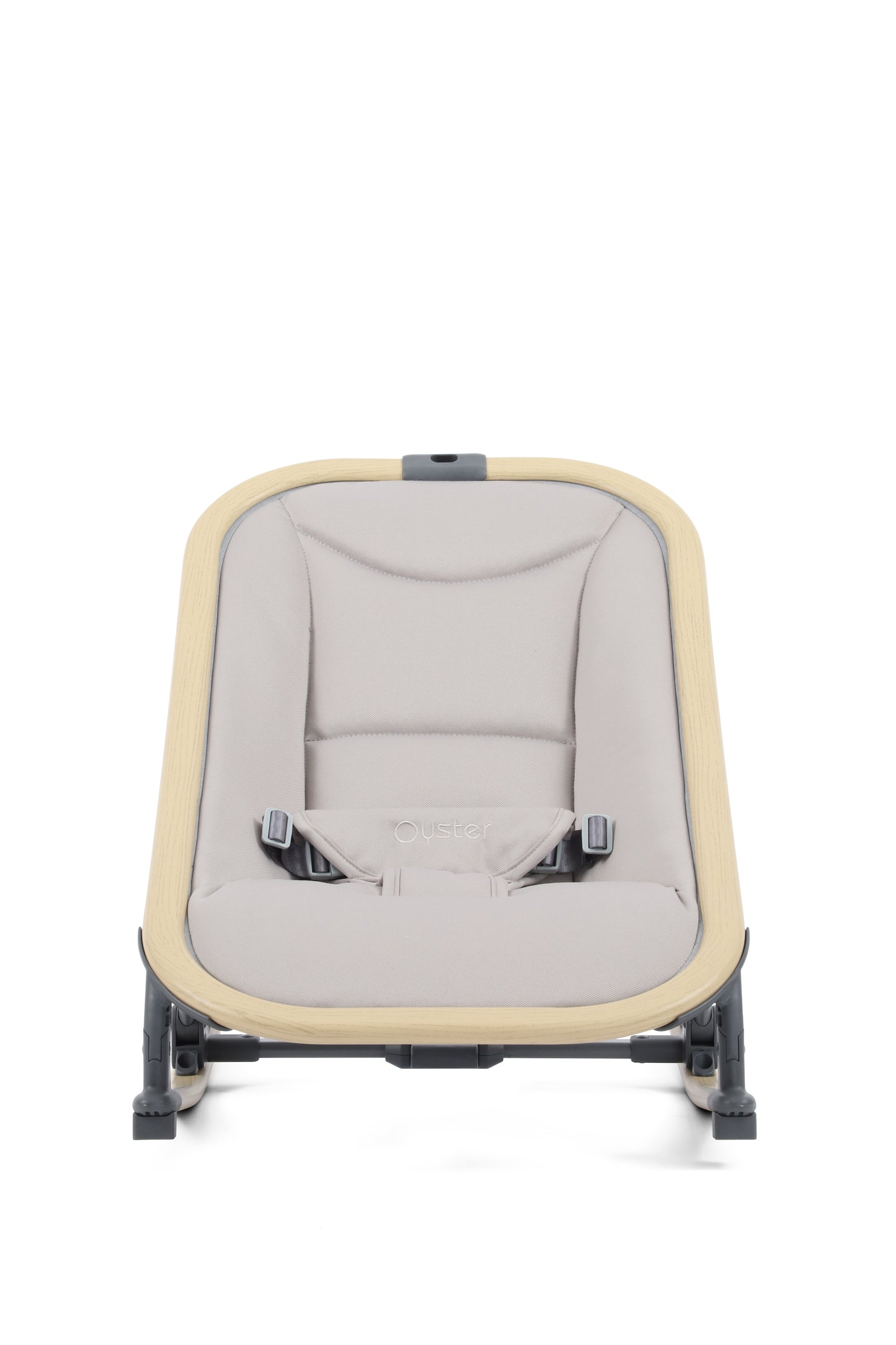 Oyster Rocker swing in stone providing comfortable environment for baby