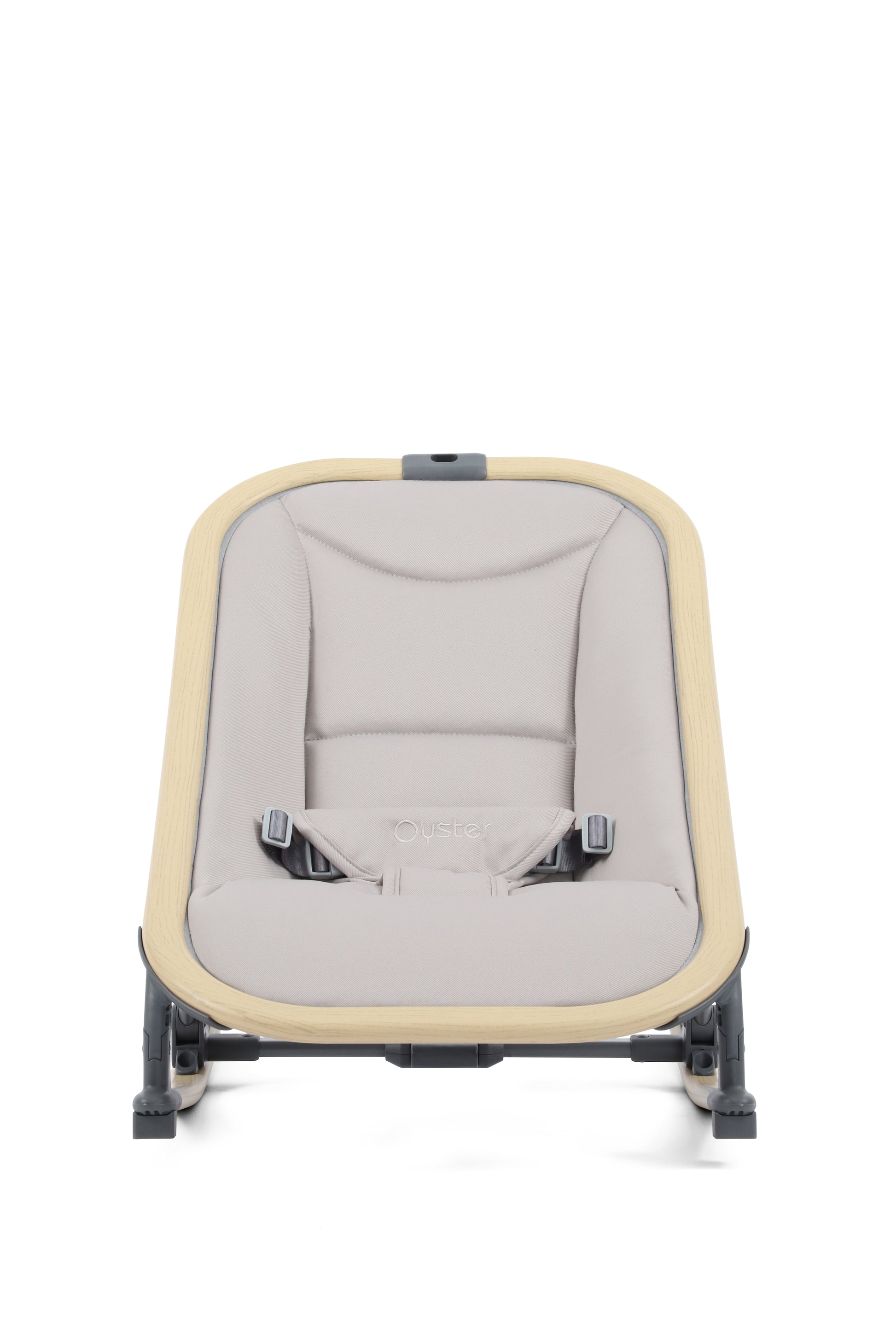 Oyster Rocker swing in stone providing comfortable environment for baby