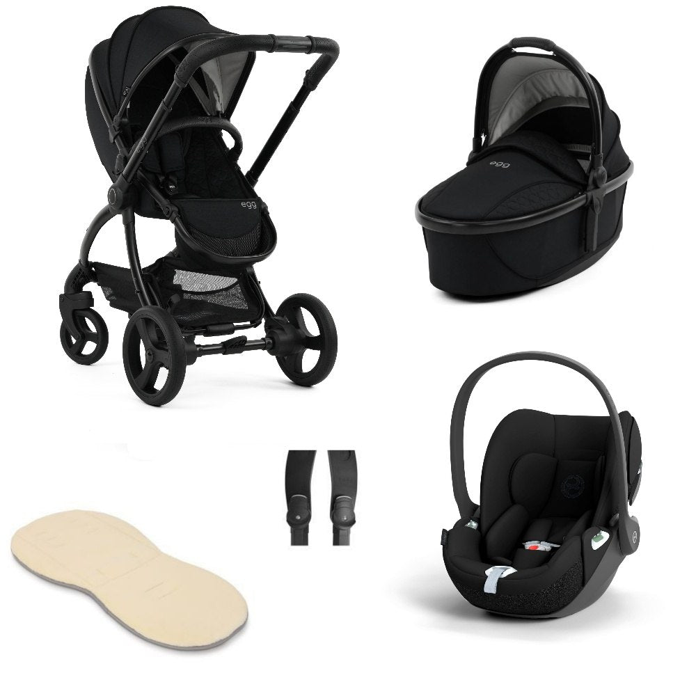 Egg 3 stroller in Panther with cloud t 