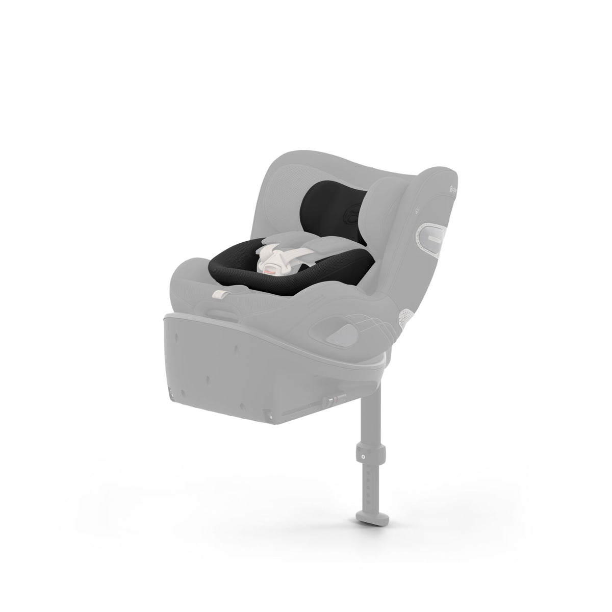 Cybex newborn inlay for sirona S & sirona Si car seat in sepia black colour.
