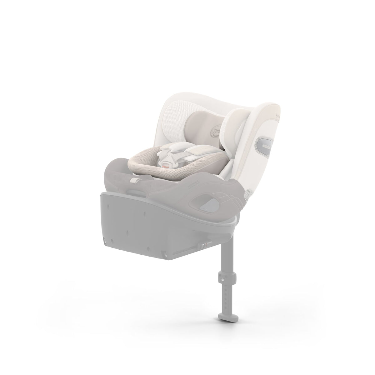 Cybex newborn inlay for sirona S & sirona Si car seat in amber brown colour.