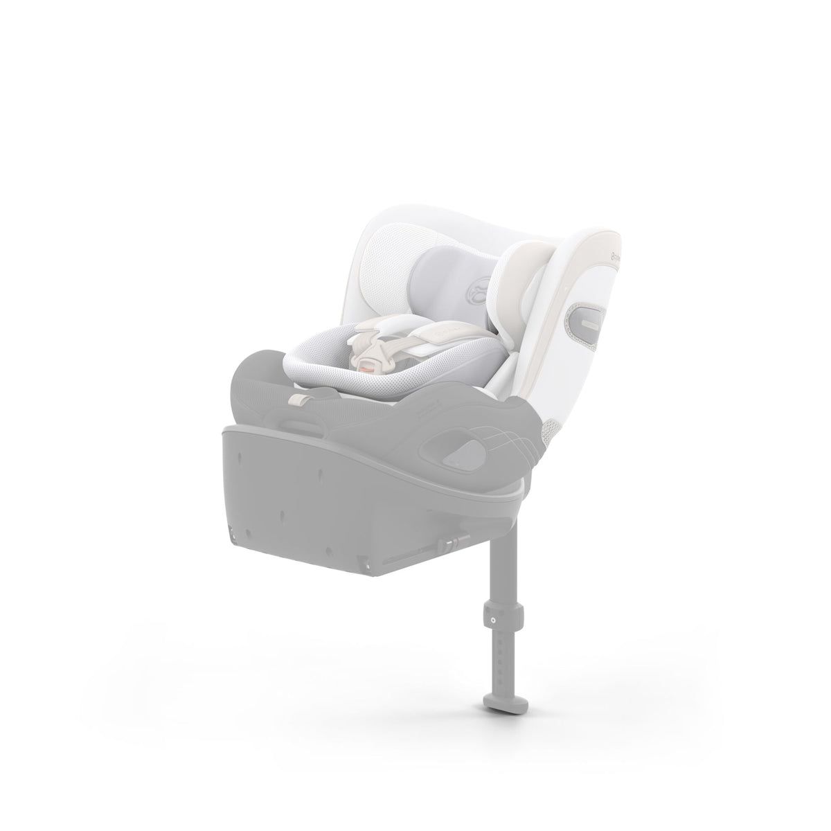 Cybex newborn inlay for sirona S & sirona Si car seat in off white colour.
