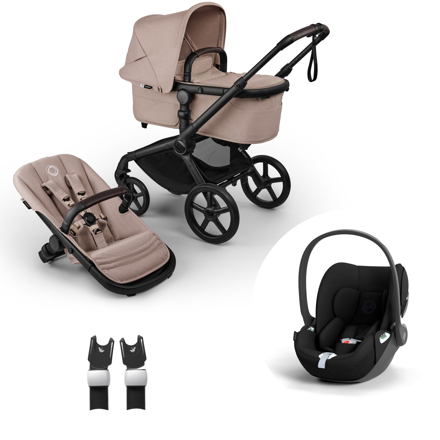 Bugaboo Fox 5 in Desert Taupe with cloud t car seat