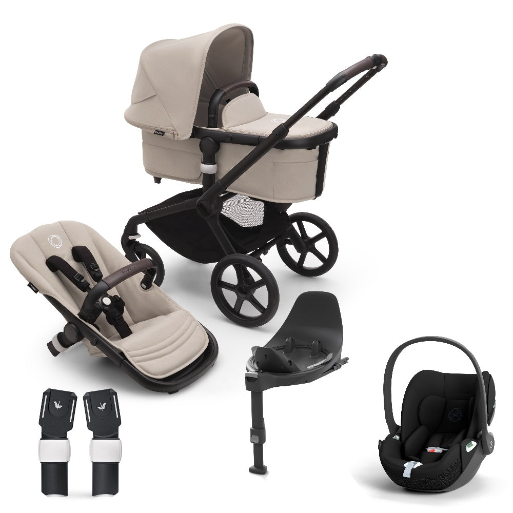 Bugaboo Fox 5 in Taupe Complete with cloud t car seat and base.