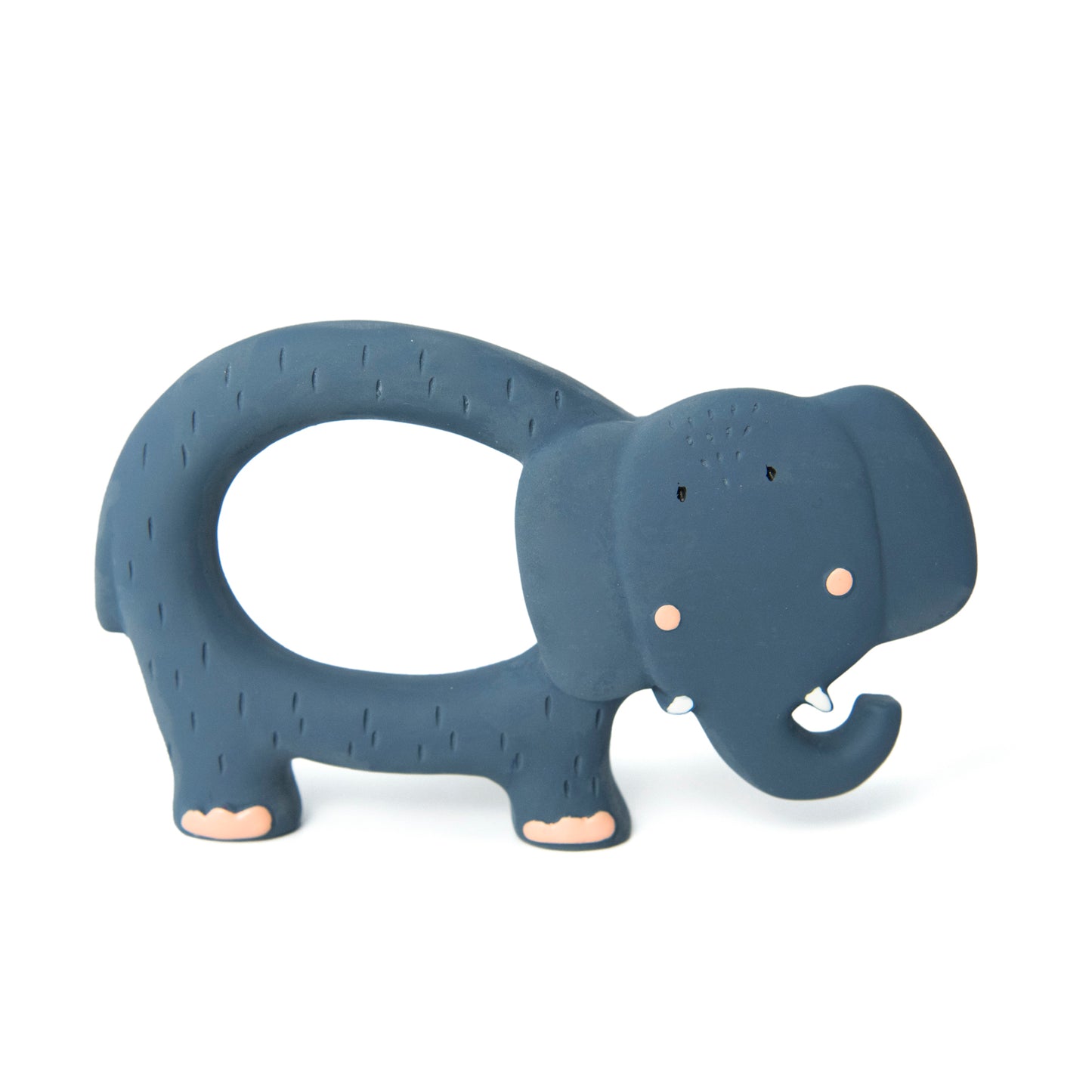 A mould free toy, ideal for bath and teething, with a rubber finish for easy gripping and safe play.