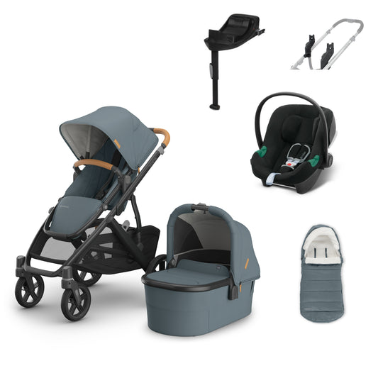 UPPAbaby Vista v3 Dillan aton b2 bundle with footmuff 