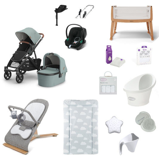 Uppababy Vista V3 Pushchair & carrycot in Kenzi, complete with all babies essential including car seat, crib, bath and bath time accessories.