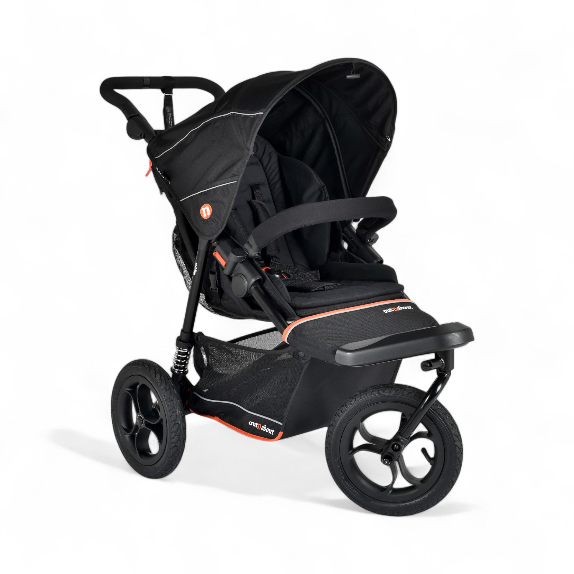 Out n About Nipper V6 Single Adventure Bundle in Summit Black