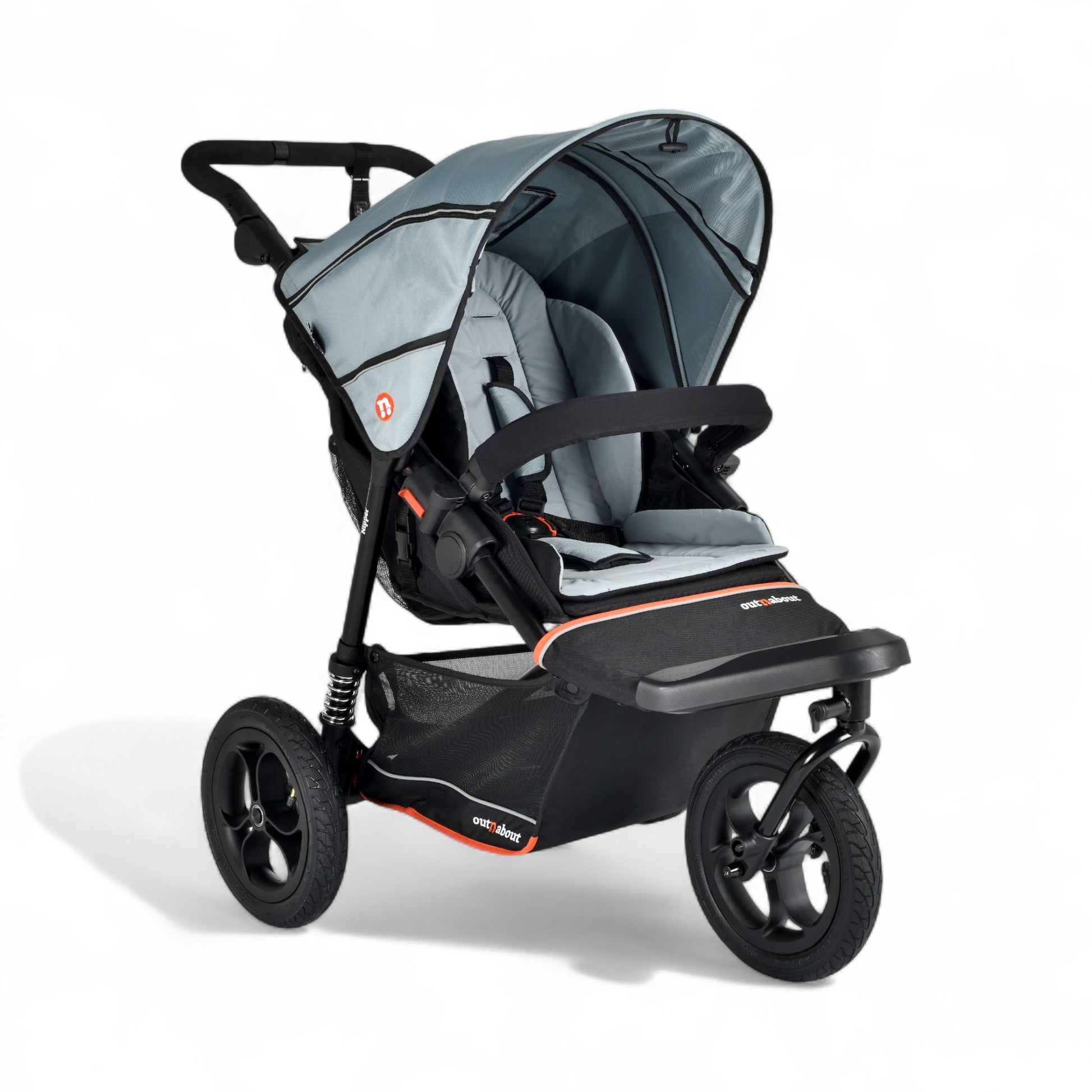 Out n About Nipper V6 Single Newborn Bundle in Rocksalt Grey