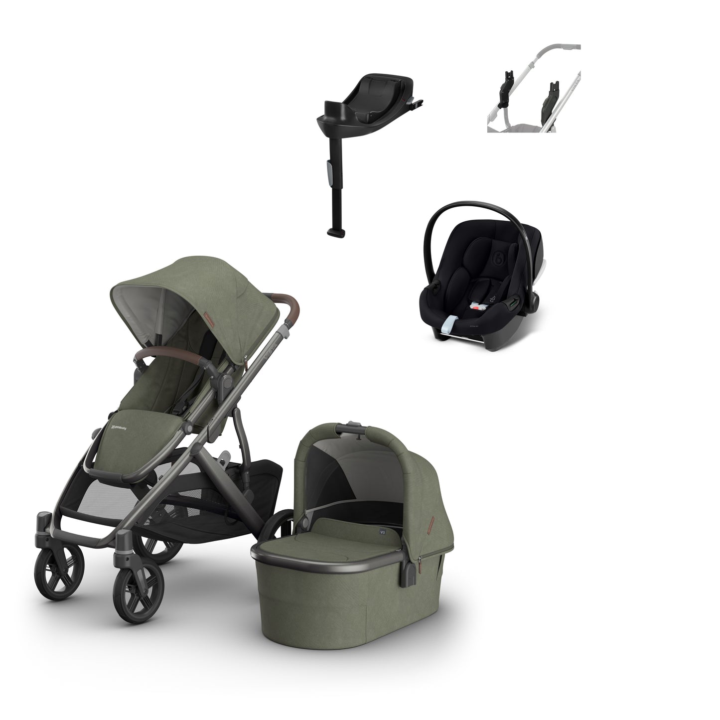 UPPAbaby Vista v3 Evelyn aton b2 bundle
