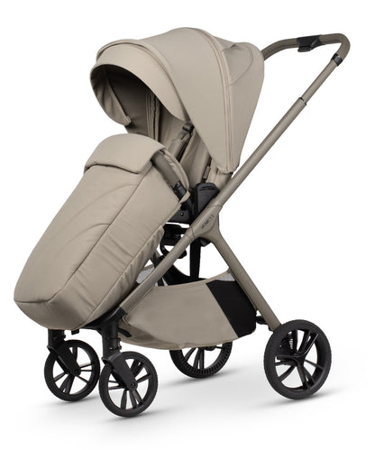 Tila 11 piece pram bundle with accessories in latte colourway.