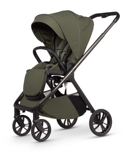 Tila 11 piece pram bundle with accessories in olive green colourway.