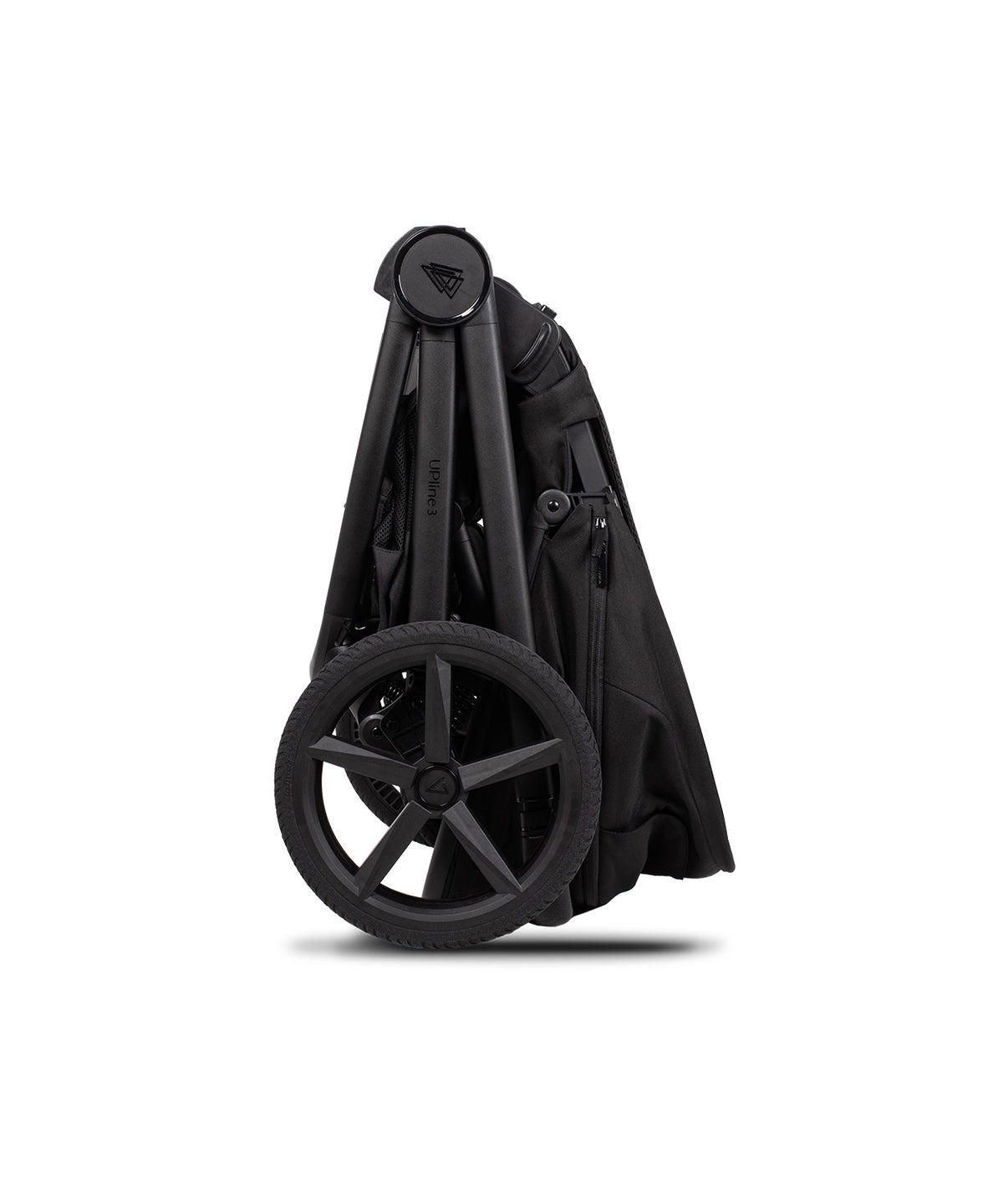 Venicci Upline 3 travel system in onyx black colour with matching accessories and cybex cloud s car seat and isofx base.