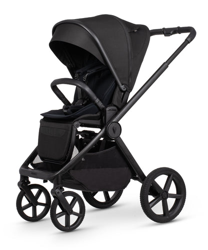 Venicci Upline 3 in onyx black colourway complete with accessories and cloud t car seat and base.