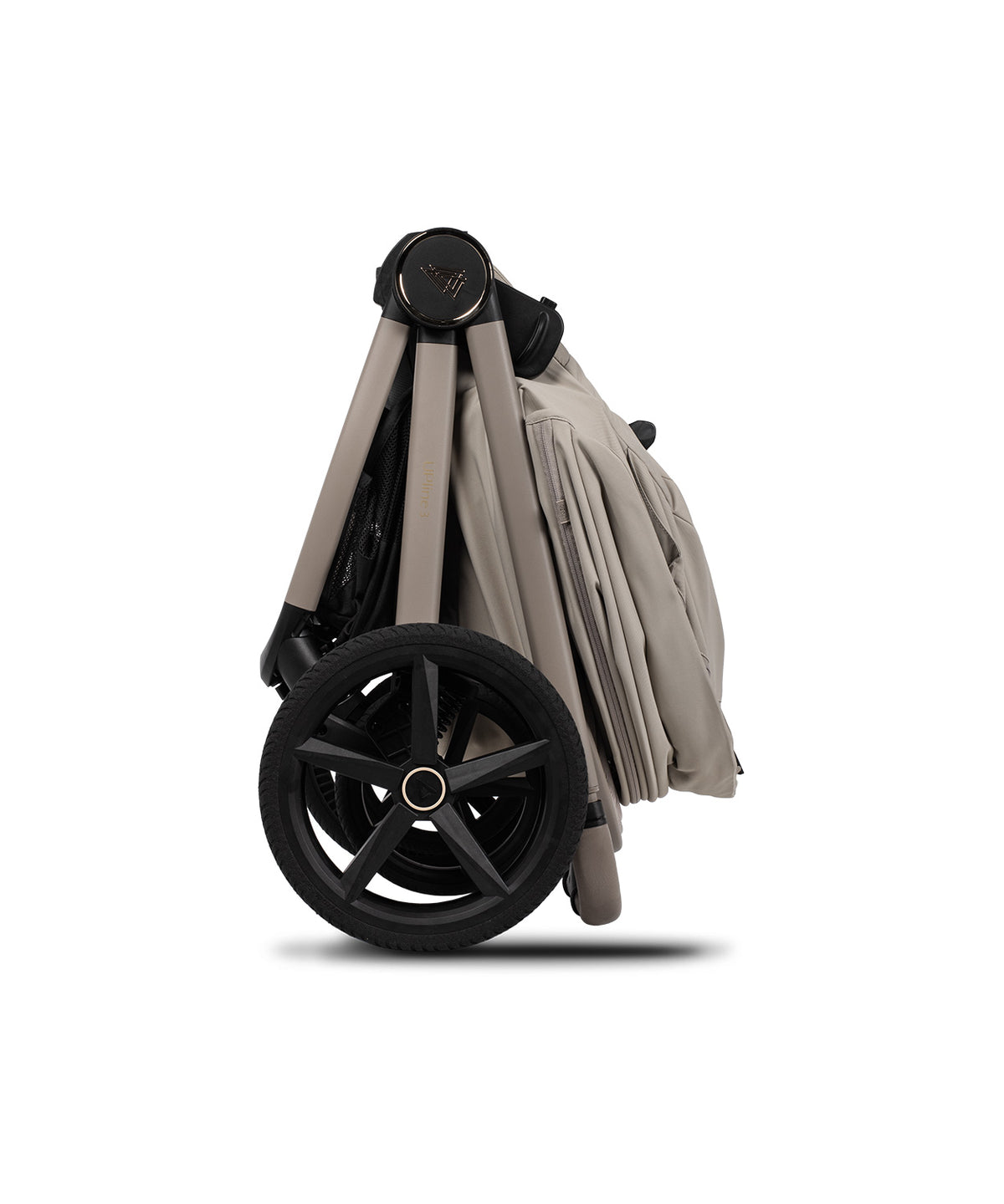 Venicci Upline 3 travel system in pebble beige colour with matching accessories and cybex cloud s car seat and isofx base.