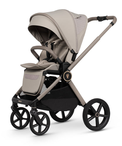 Venicci Upline 3 in pebble colourway complete with accessories and cloud t car seat and base.