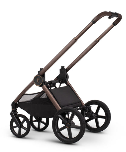 Venicci upline 3 pram bundle with accessories in sand beige colourway.