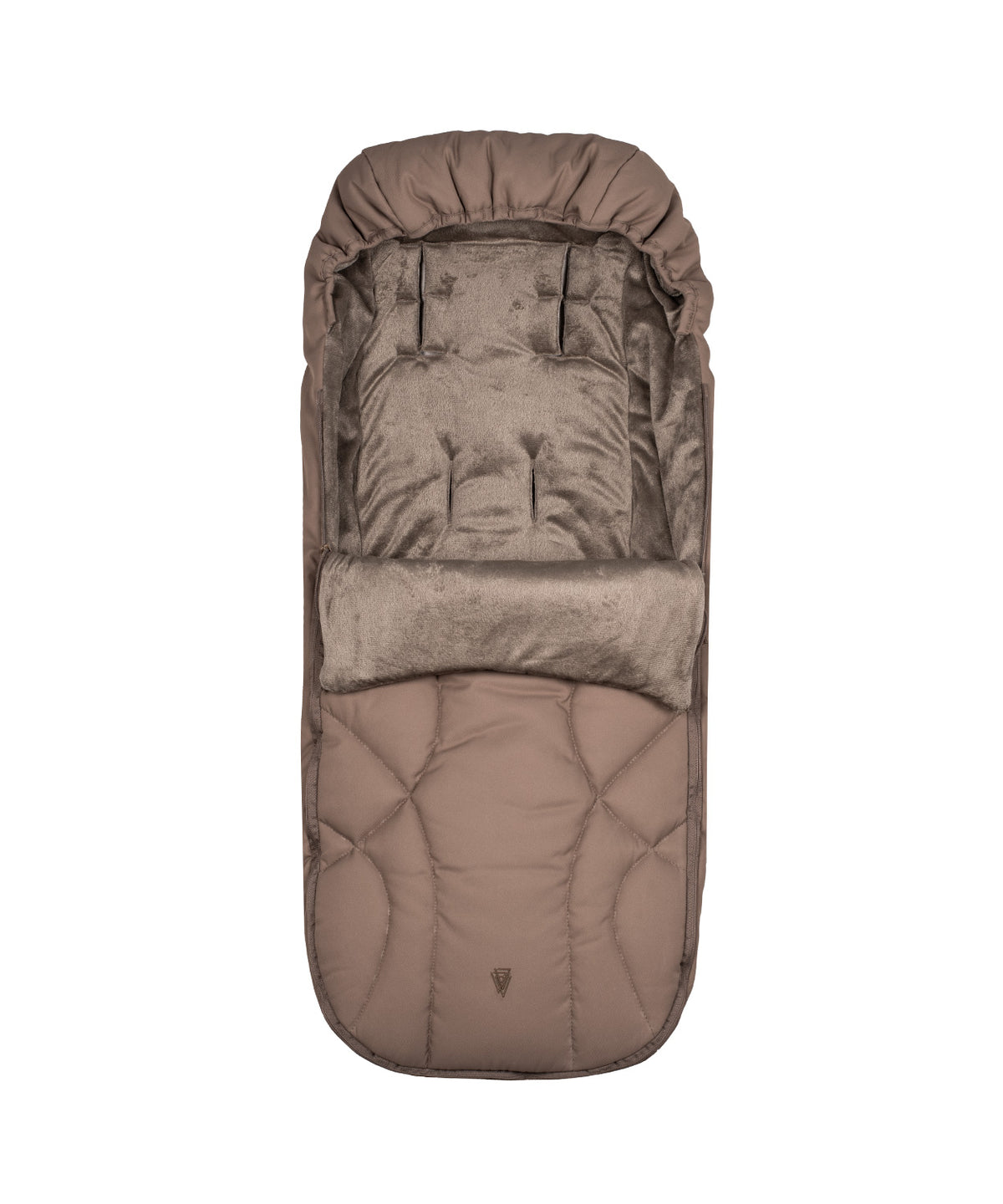 Venicci Upline 3 travel system in sand brown colour with matching accessories and cybex cloud s car seat and isofx base.