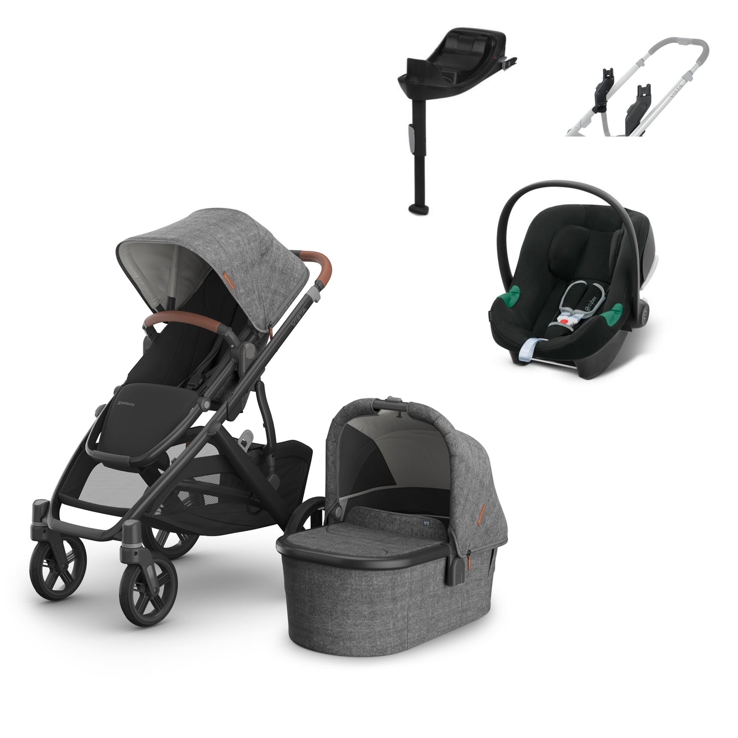 UPPAbaby Vista v3 Greyson aton b2 bundle 