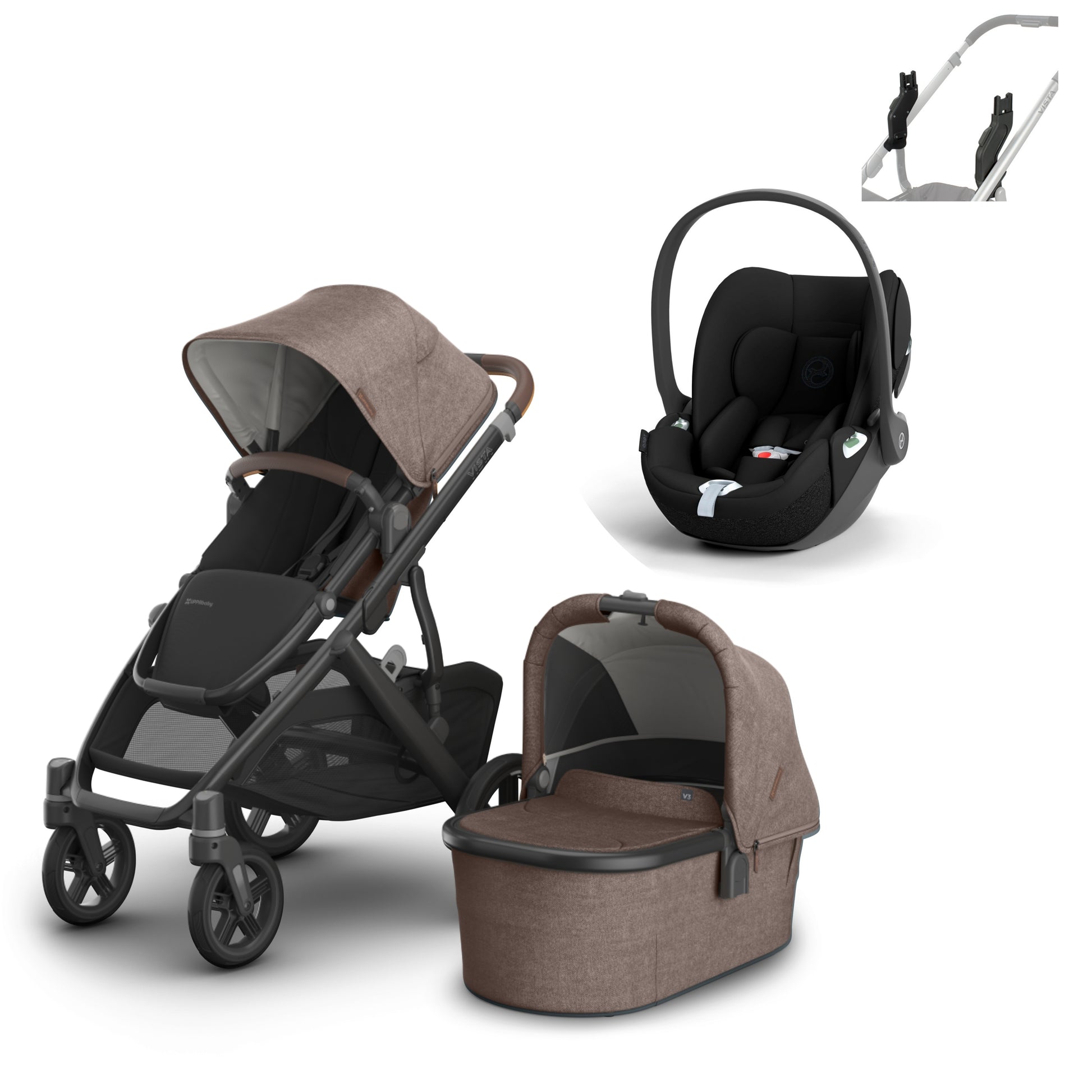 UPPAbaby vista v3 in Owen with a cloud t