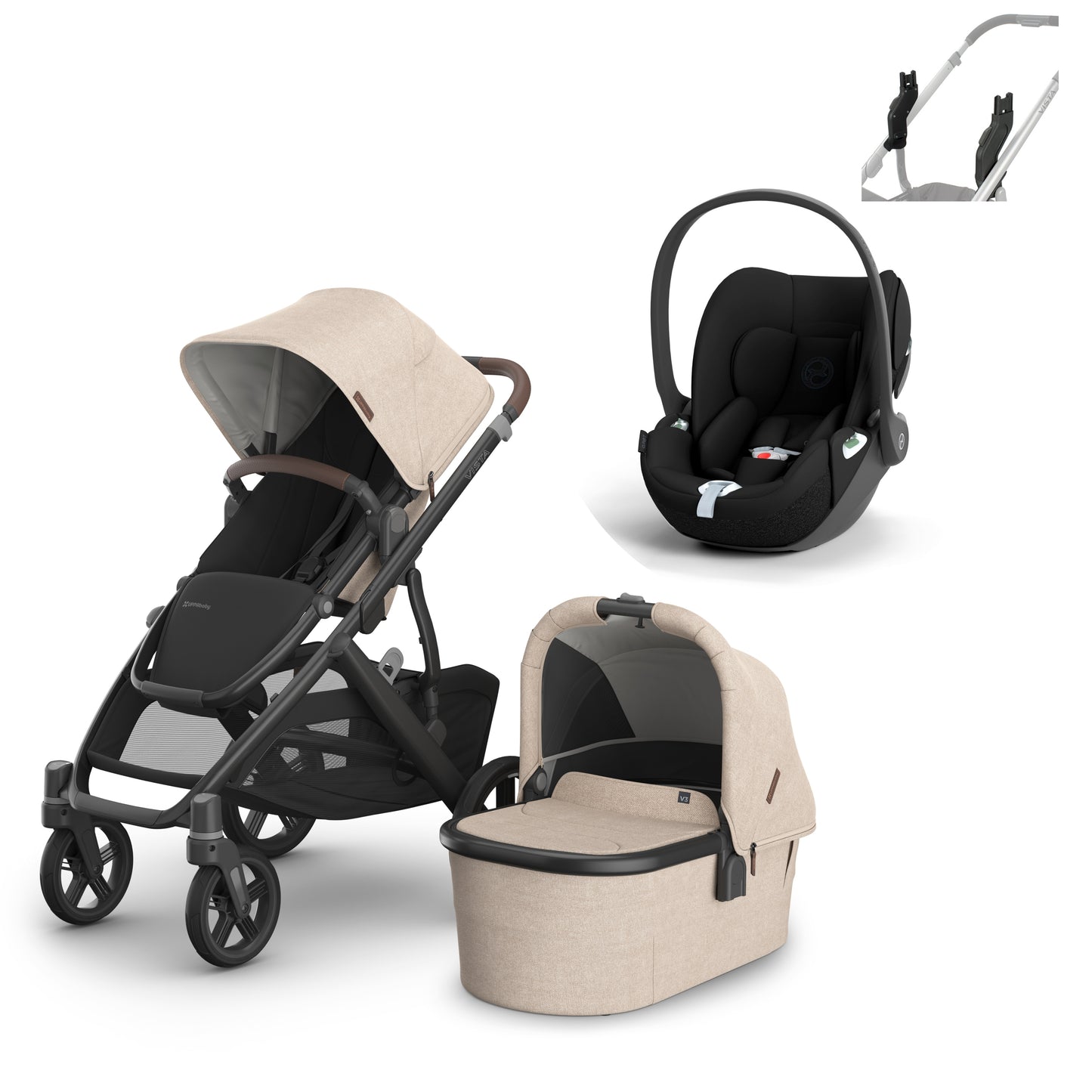 UPPAbaby vista v3 in Liam with a cloud