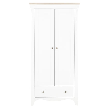 Clara wardrobe in white ash